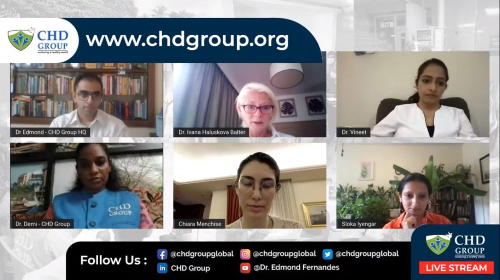 CHD-Group-7th-Foundation-day-Dr.-Ivana-Haluskova-Dr.-Sloka-IyengarDr.-Vineet-Kaur-Ahuja-Chiara-Menchise