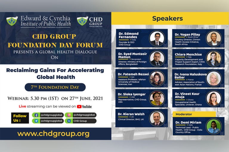 CHD Group 7th Foundation day - Reclaiming Gains For Accelerating Global Health
